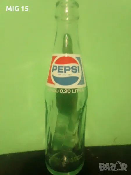 Стара стъклена бутилка Pepsi Cola, снимка 1