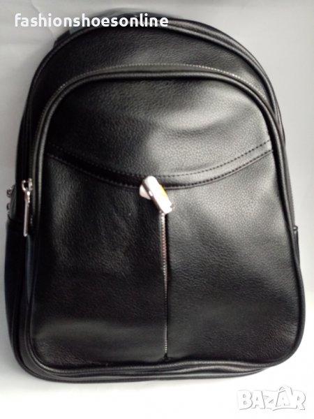 Дамска раница черна изчистена, снимка 1