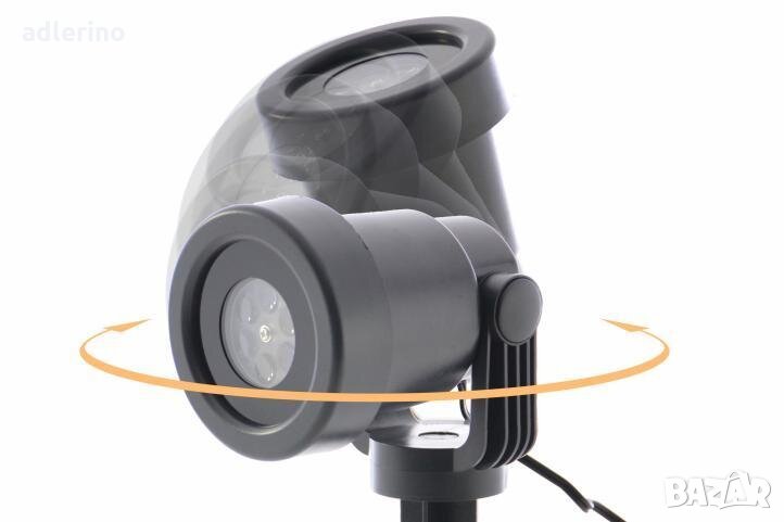 Коледен лазер, Новогодишен лазер, фасаден прожектор, червено-зелени мотиви, снимка 1