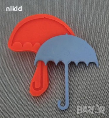 Фин чадър силиконов молд форма фондан гипс декор украса, снимка 1