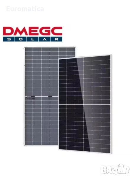 Монокристален соларен панел DMEGC Solar 590W - Half Cut - Bi-facial - N - Type, снимка 1