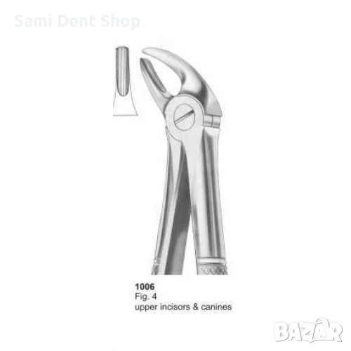 Клеща 1006 за горни резци и канини – професионален дентален инструмент, снимка 1