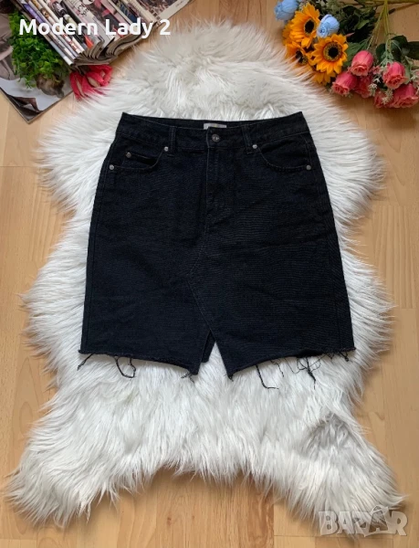 Черна дънкова пола, снимка 1