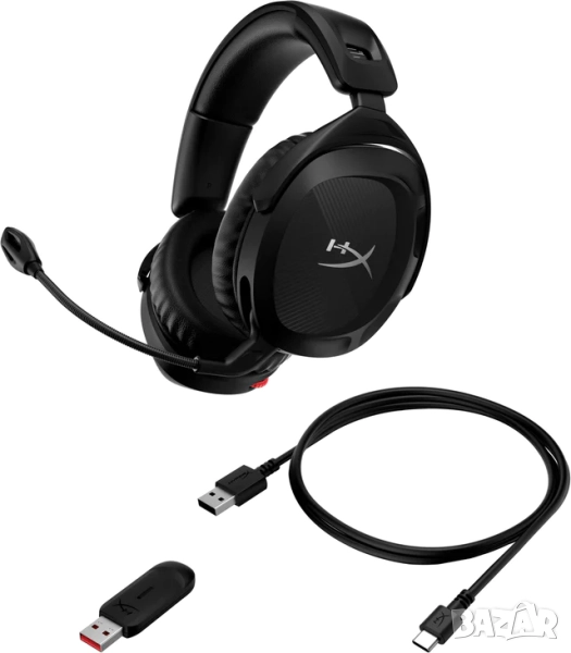 Геймърски слушалки HyperX Cloud Stinger 2 Безжични с Микрофон, Черен, снимка 1