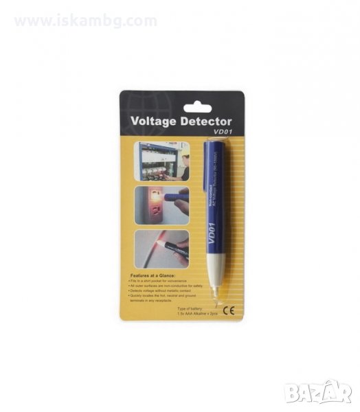 МНОГОФУНКЦИОНАЛЕН ЦИФРОВ ТЕСТЕР ФАЗОМЕР AC - код VD01, снимка 1