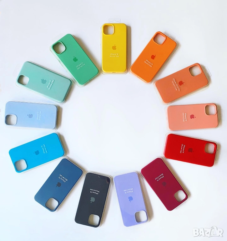 iPhone case - силиконов кейс и протектор за iPhone 11/12/13/14, снимка 1