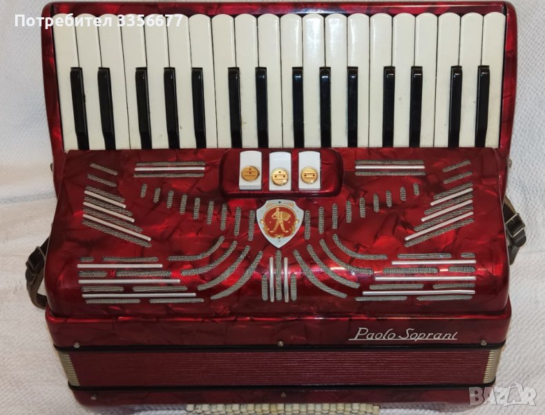 Акордеон " Paolo Soprani " 48 баса, снимка 1