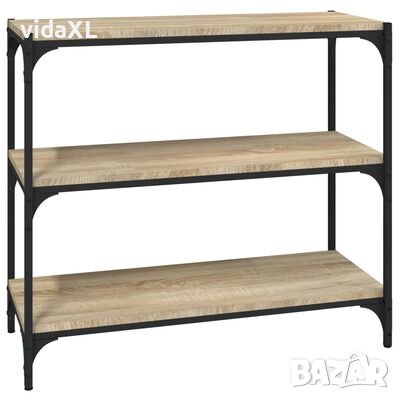 vidaXL Библиотека дъб сонома 80x33x70,5 см, инженерно дърво и стом(SKU:819338ана, снимка 1