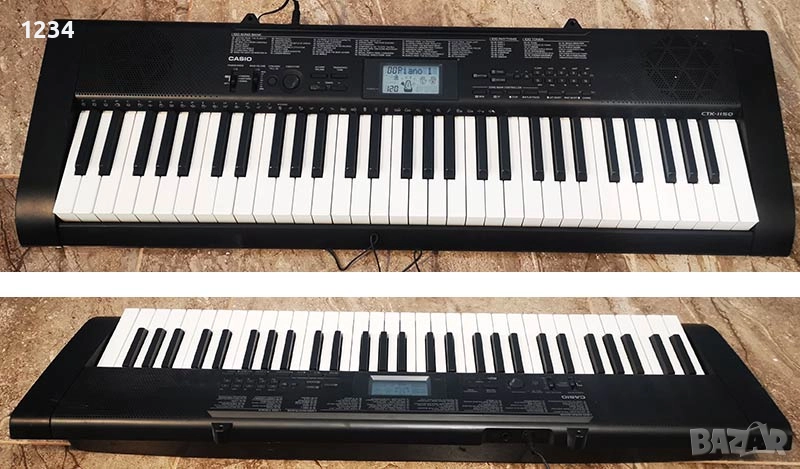 синтезатор клавир пиано CASIO CTK-1150 с 5 октави и плътни клавиши, снимка 1