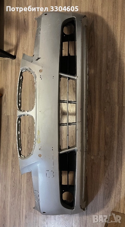 Предна броня за BMW E60 – Оригинална, за ремонт/боя, снимка 1