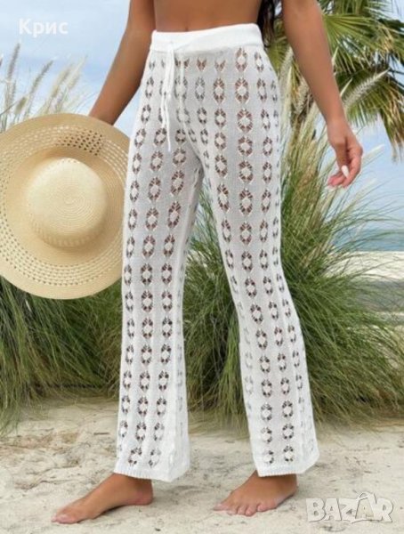 Летен панталон с дупки размер L, снимка 1