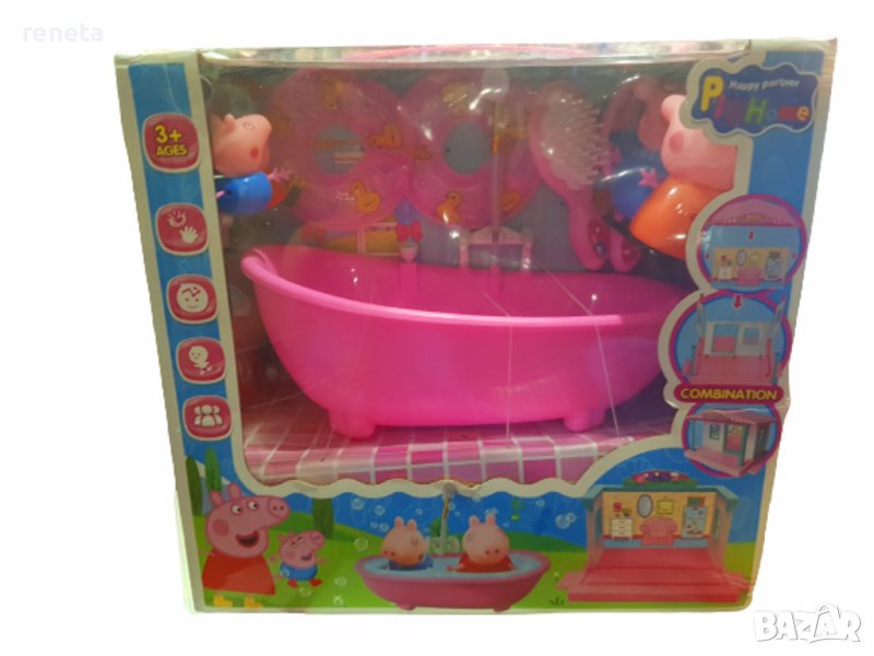 Комплект Фигурки Ahelos, Peppa pig, С аксесоари, Пластмасови, снимка 1