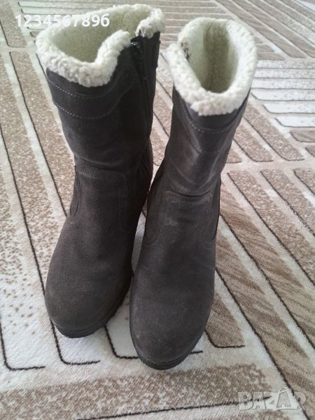 Топли боти естествен велур 37номер, снимка 1