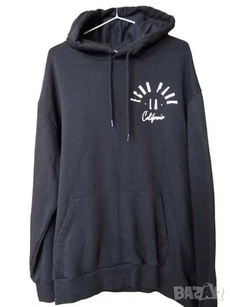 Мъжки суитшърт с надписи H&M, 60% памук, 40% полиестер, Черен, XL, снимка 1