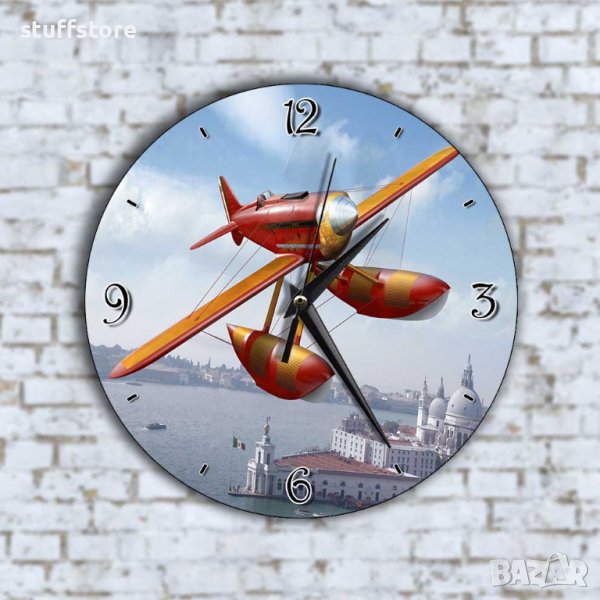 Стенен Часовник - Арт Малък Самолет, снимка 1