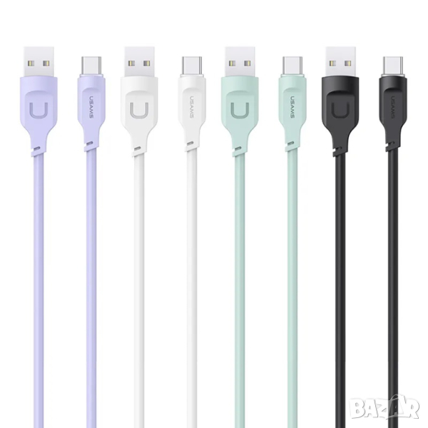 Кабел USAMS US-SJ568 6A 1.2 метра / лилав, снимка 1