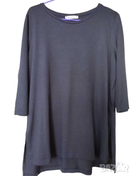 Дамска тениска с 3/4 ръкав LC Waikiki, 100% памук, Черна, XXL, снимка 1