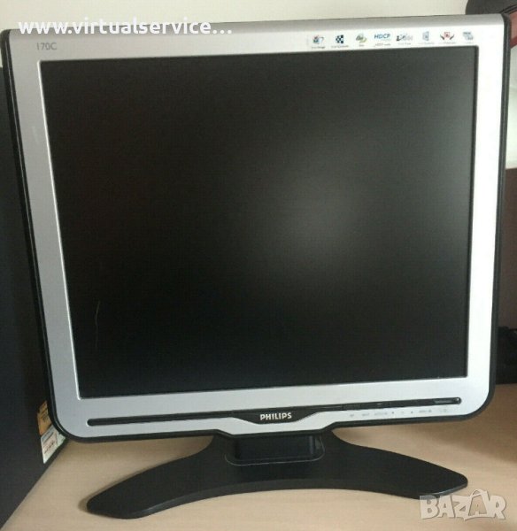 LCD 17" Mонитори Philips 170C перфектни (6м. гаранция)(безплатна доставка) - 20лв, снимка 1