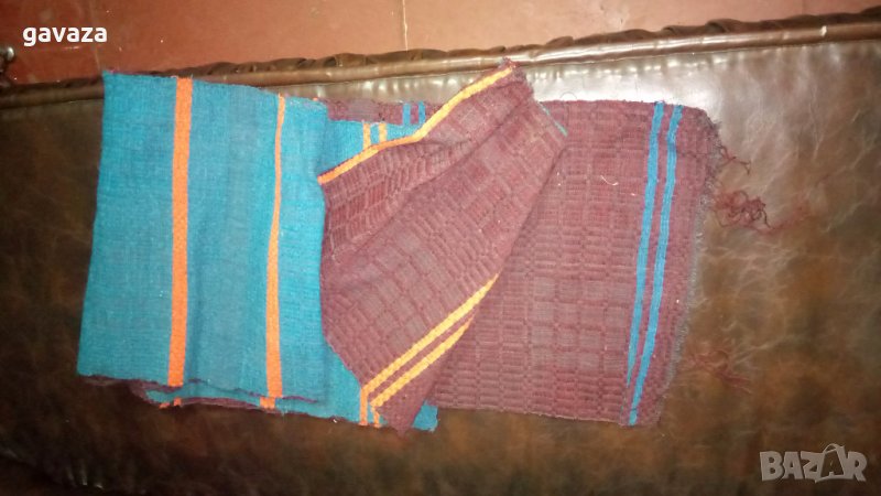 Ръчно тъкан вълнен плат за маси или престилки 5мХ0,6м, снимка 1