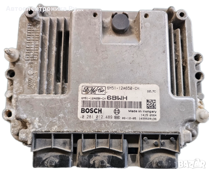 компютър ДВИГАТЕЛ FORD BOSCH 0 281 012 489, 0281012489, 6M51-12A650-CH, 6M5112A650CH, снимка 1