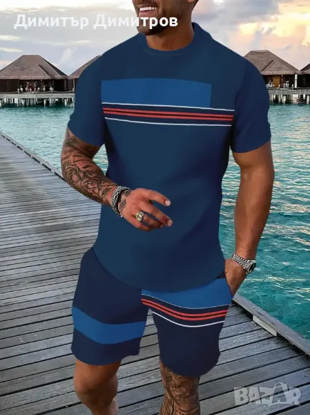 Летни комплекти-тениска и бермуди Размер  XL  52 -25лв, снимка 1