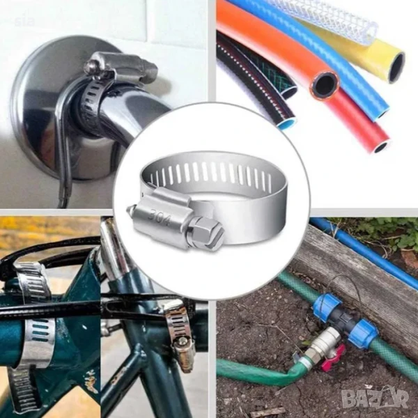 Скоби за водни съединения, 60бр, снимка 1