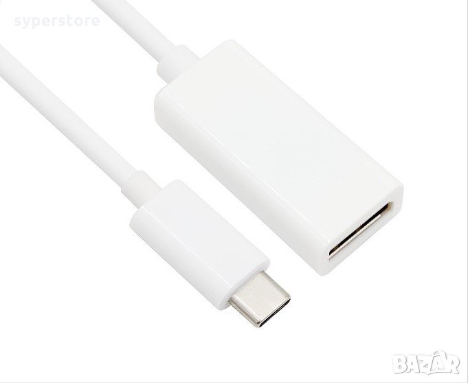 Преходник Адаптер от USB Type C Мъжко към DP Женско VCom SS001188 Adapter USB Type C/DP, снимка 1
