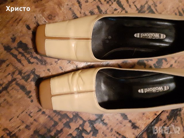 дамски обувки естествена кожа Wolford Уолфорд Италия оригинал, снимка 6 - Дамски обувки на ток - 31008775