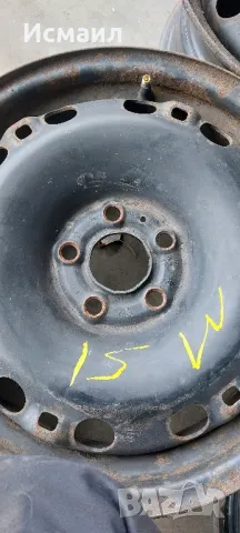 Железни джанти за VW Polo,Şkoda 15ц, снимка 6 - Гуми и джанти - 47969295