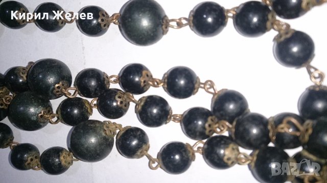 Старинен гердан бронз каталин топчета - 13841, снимка 2 - Колиета, медальони, синджири - 29182922