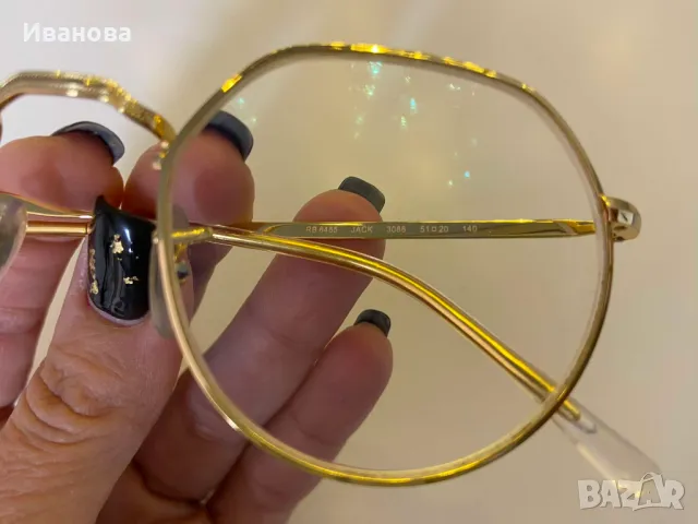 Ray-Ban™ Jack Златна рамка диоптрични очила Рей Бан, снимка 8 - Слънчеви и диоптрични очила - 47995009