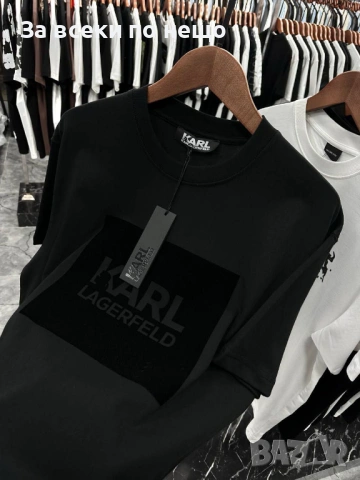 Karl Lagerfeld Мъжка Черна Блуза С Дълъг Ръкав Код A1334, снимка 2 - Блузи - 53931476