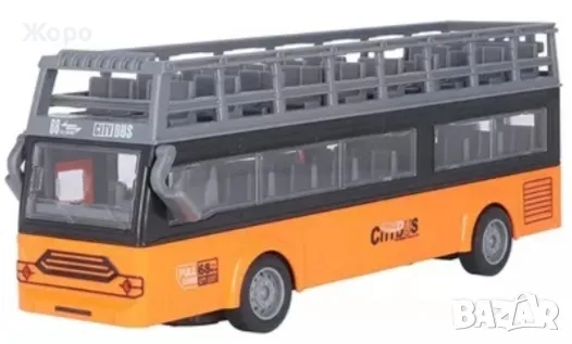 ДЕТСКИ ДВУЕТАЖЕН УЧИЛИЩЕН/ГРАДСКИ АВТОБУС С ЗВУК И СВЕТЛИНА С ДИСТАНЦИОННО УПРАВЛЕНИЕ 132433, снимка 4 - Коли, камиони, мотори, писти - 47498603