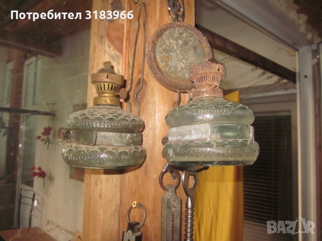 стари газени лампи 2 броя , снимка 1 - Други ценни предмети - 40803234