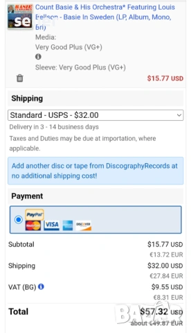 Count Basie & His Orchestra Featuring Louis Bellson ‎– Basie In Sweden Издание 🇺🇸 USA 1963г - Първ, снимка 5 - Грамофонни плочи - 54058870