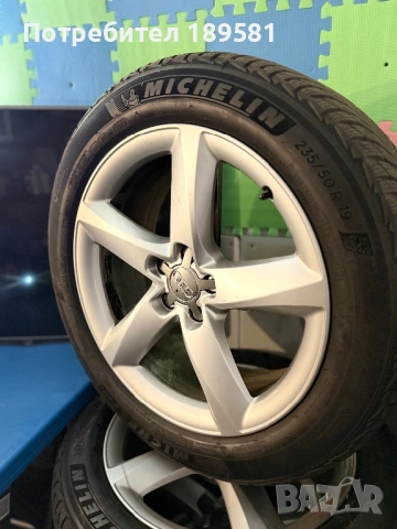 Джанти с чисто нови зимни гуми michelin alpin pilot 5 performance 19 цола за Ауди 