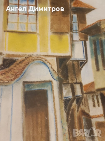 Р. Томов пастел картина , снимка 2 - Картини - 51882743