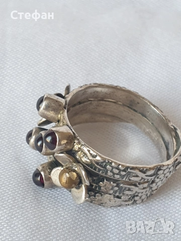 Сребърен пръстен, снимка 2 - Пръстени - 54266328