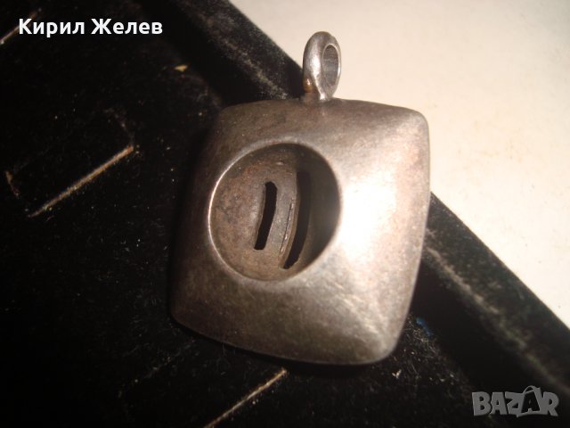 МАРКОВ ДЪЛБОКО ПОСРЕБРЕН АРТ ВИНТИДЖ МЕДАЛЬОН ДИЗАЙНЕРСКИ 1473Г, снимка 5 - Колиета, медальони, синджири - 31247310