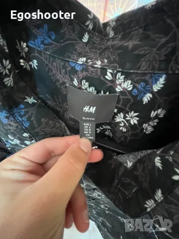 Мъжка риза H&M размер Л, снимка 4 - Ризи - 56248519