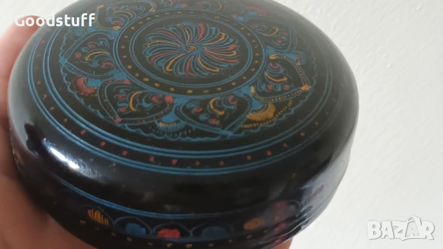 Кутия,папиемаше, за бижута,рисуван лак, Азия, снимка 2 - Други - 50586515