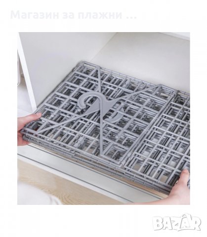 ВЕРТИКАЛЕН СГЪВАЕМ ОРГАНАЙЗЕР ЗА ГАРДЕРОБ С РАФТОВЕ ЗА ДРЕХИ - код 2989, снимка 9 - Органайзери - 34141225