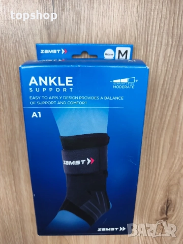 Чисто Нова Ортеза за Глезен Zamst A1 Black (Размер M - За ДЕСЕН крак) , снимка 8 - Ортези и протези - 55942329