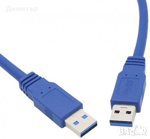 Кабел за екстендер USB 3.0 АM/АM 1.0M, СИН, снимка 2 - Кабели и адаптери - 37281606