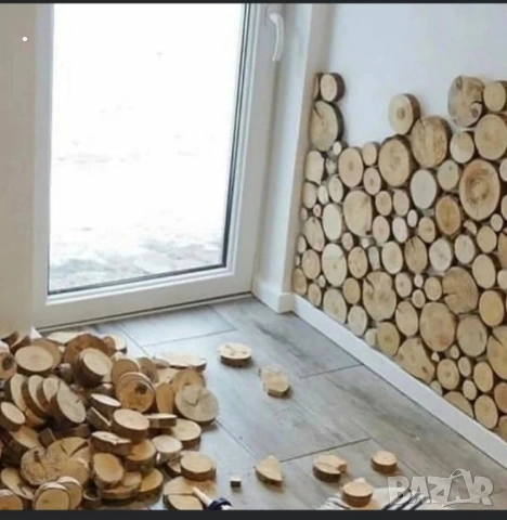 дървени шайби за облицовка на стени, снимка 6 - Декорация за дома - 51615568