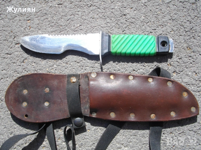 ВОДОЛАЗЕН НОЖ С КАНИЯ , снимка 2 - Антикварни и старинни предмети - 51452175