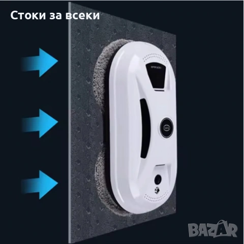 Интелигентен робот за почистване на прозорци с двойни въртящи се падове и вакуум 2800Pa, снимка 2 - Други - 53225848