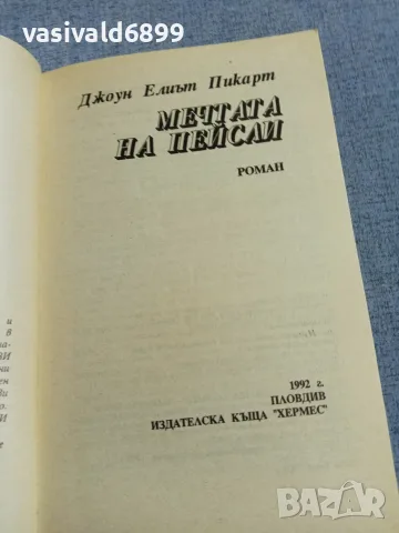 Джоун Пикарт - Мечтата на Пейсли , снимка 4 - Художествена литература - 56089355