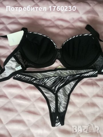 Нов Комплект сутиен с прашки. , снимка 4 - Бельо - 37810067