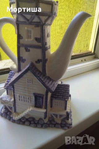 Колекционерски холандски порцеланов чайник , снимка 3 - Декорация за дома - 29919121